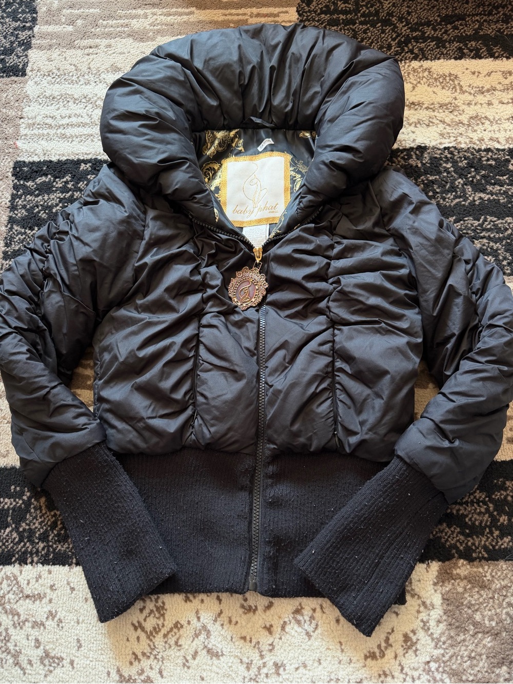 Women’s Y2K Baby Phat Black Puffer Jacket